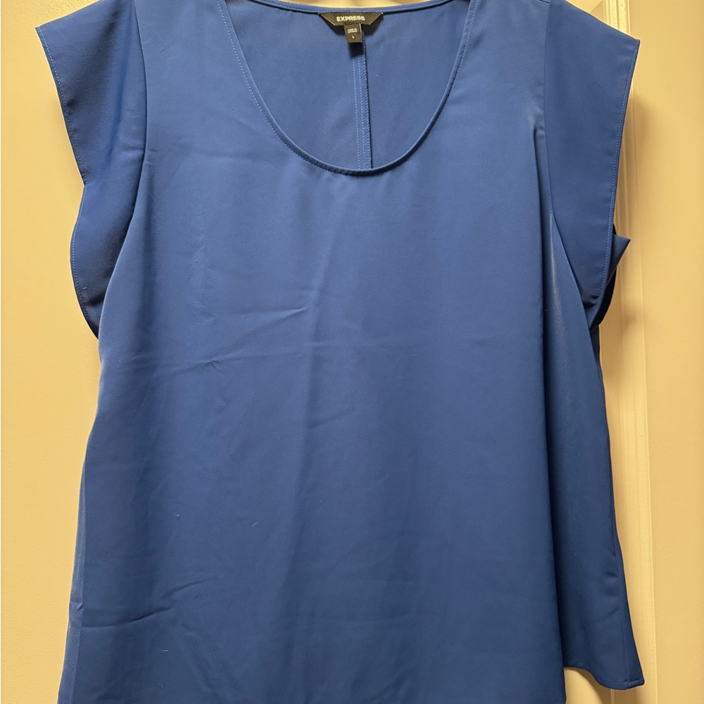 Express Women's Royal Blue Sleeveless Blouse